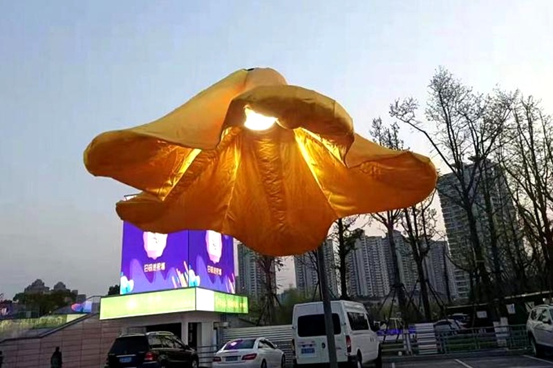 互動感應(yīng)開合氣膜花